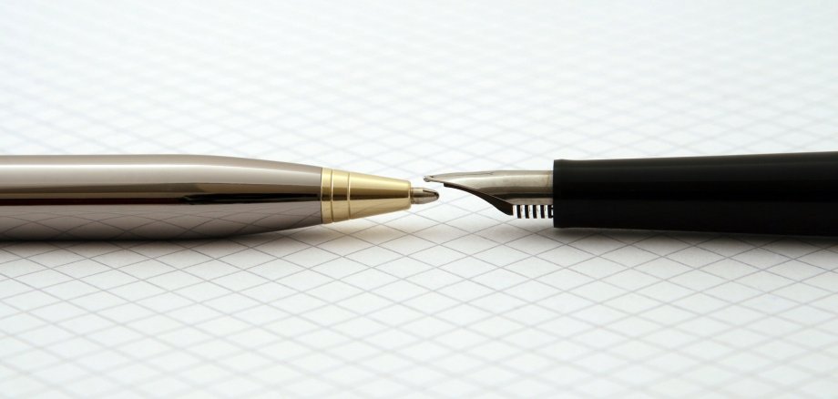 Füller und Kugelschreiber