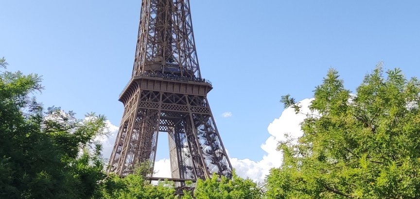 Gruppenfoto vor dem Eiffelturm