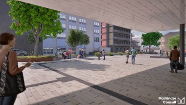 Visualisierung des Bahnhofumfeldes