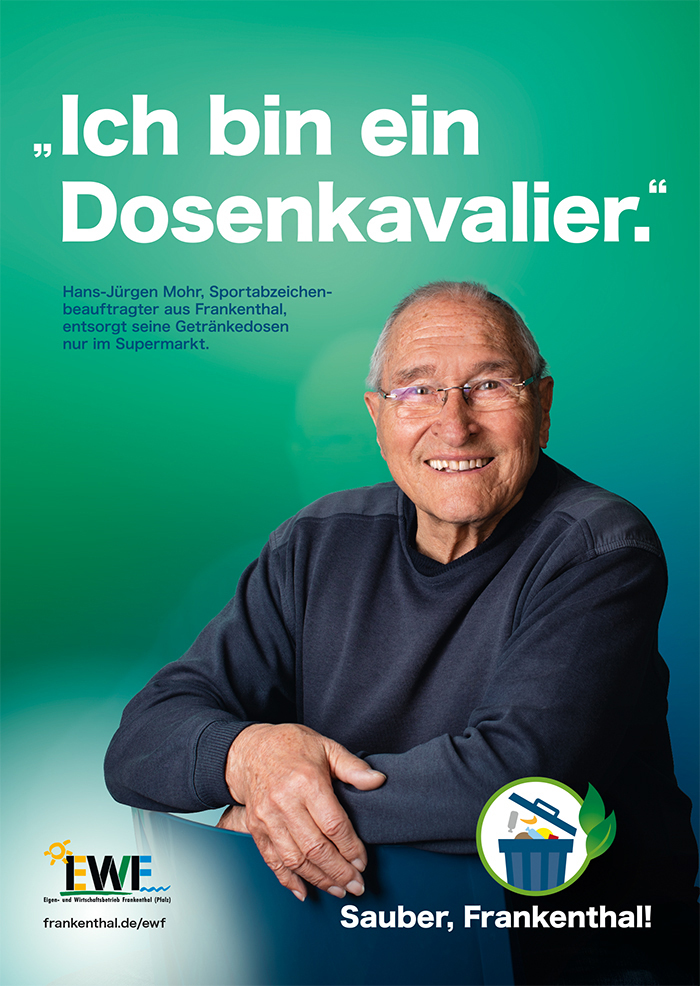 Plakat Anti-Littering-Kampagne