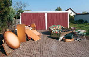 Sperrabfallbereitstellung