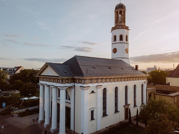 Luftaufnahme Kirche ZAK