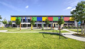 Außengelände eines Kindergartens