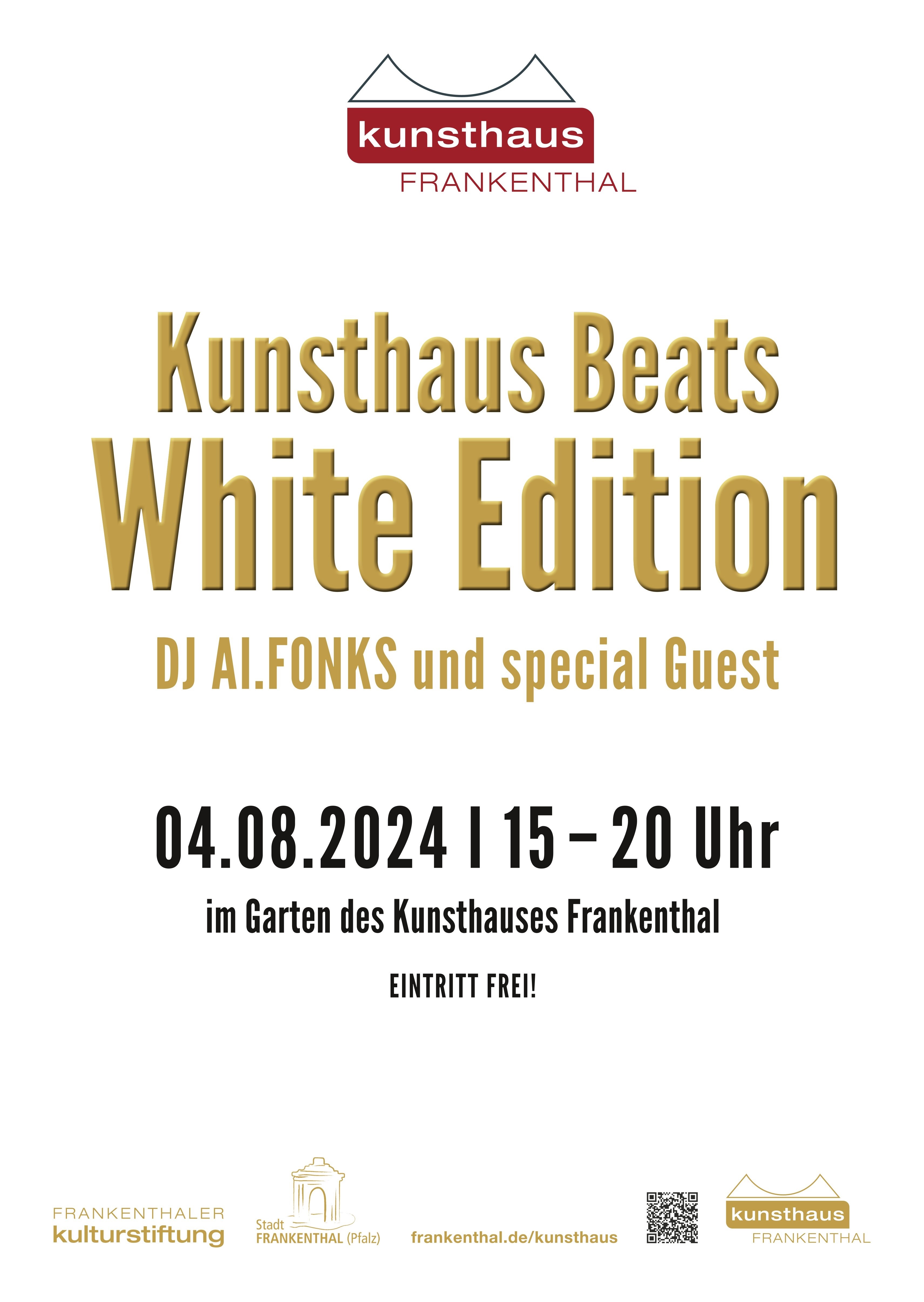 Plakat Zu sehen ist das Plakat zur Veranstaltung Kunsthaus Beats, White Edition