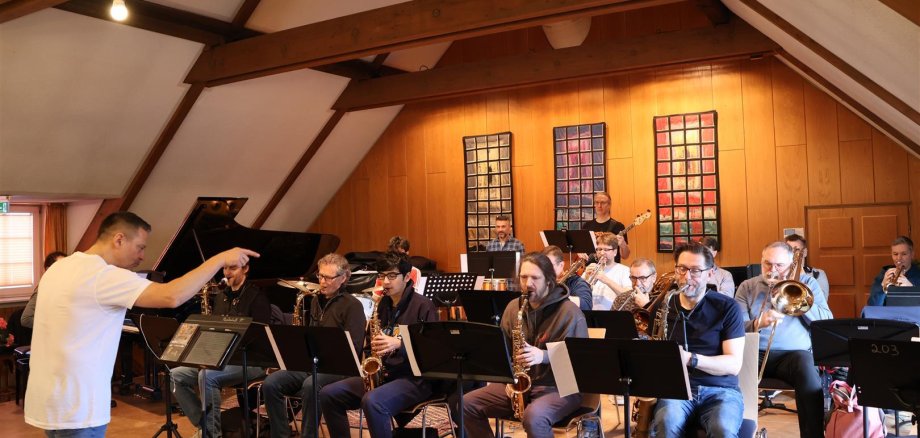 Big Band beim Workshop mit M. Reuter