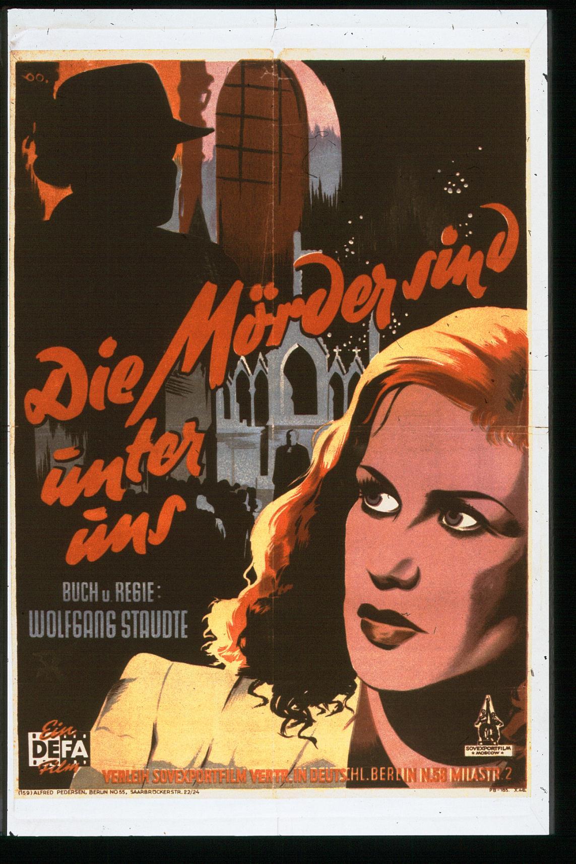 Filmplakat "Die Mörder sind unter uns" Plakat zum Film "Die Mörder sind unter uns"