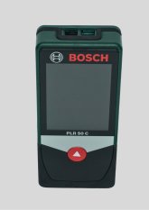 Laser-Entfernungsmessgerät vor hellem Hintergrund