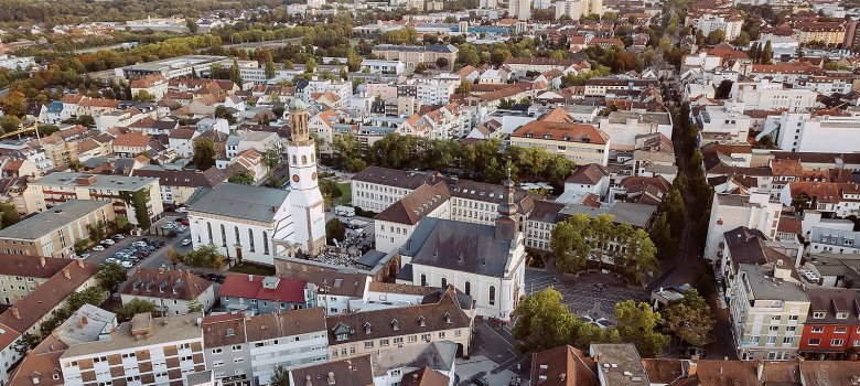Luftaufnahme von Frankenthal