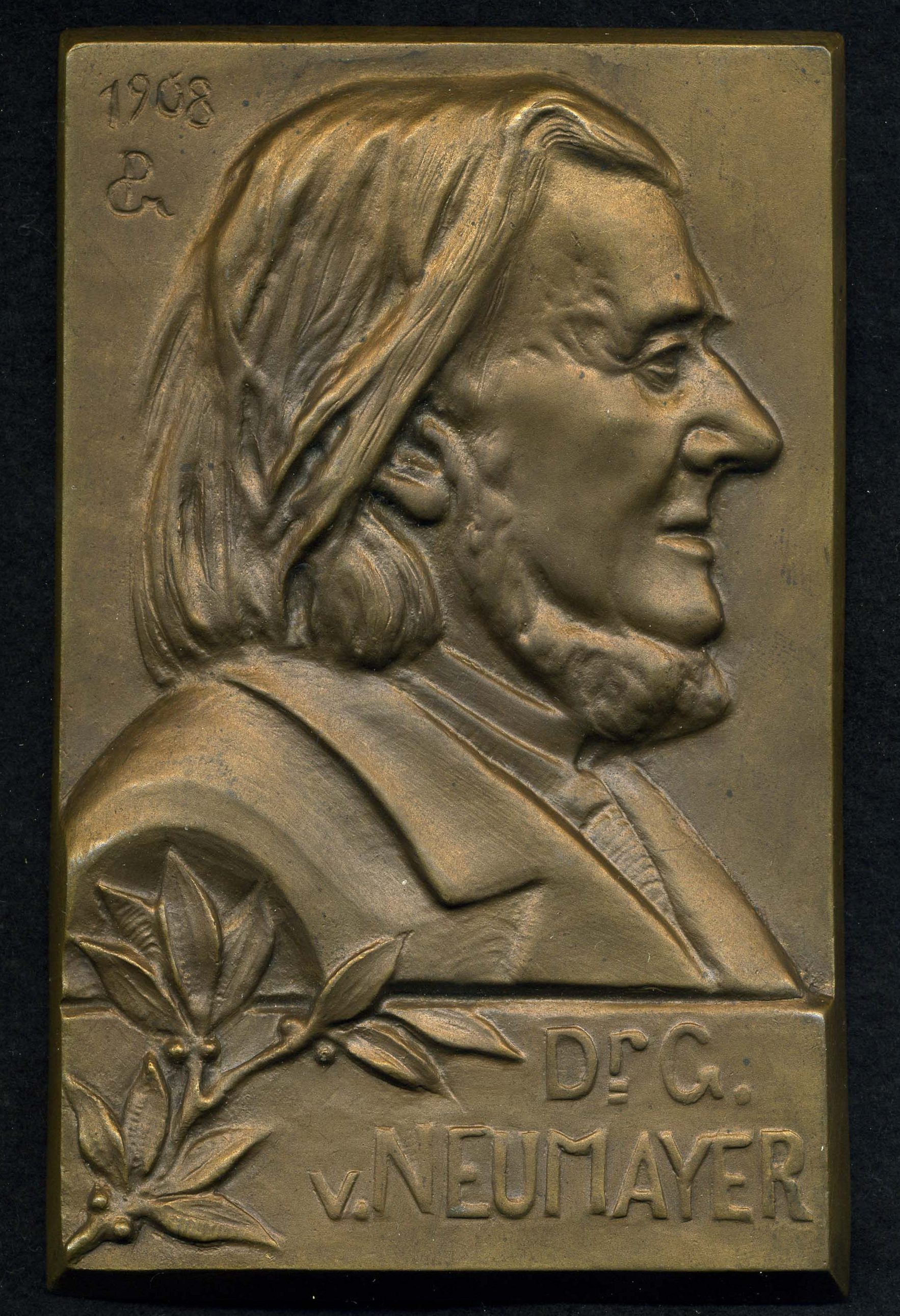 Objekt des Monats Januar 2024: Plakette von Georg von Neumayer