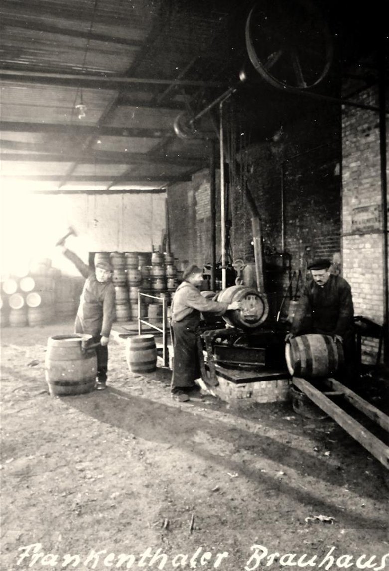 Fassbinderei des Brauhauses 1930