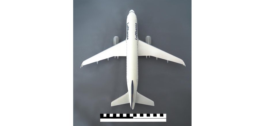 Airbus A 319 mit Maßstab