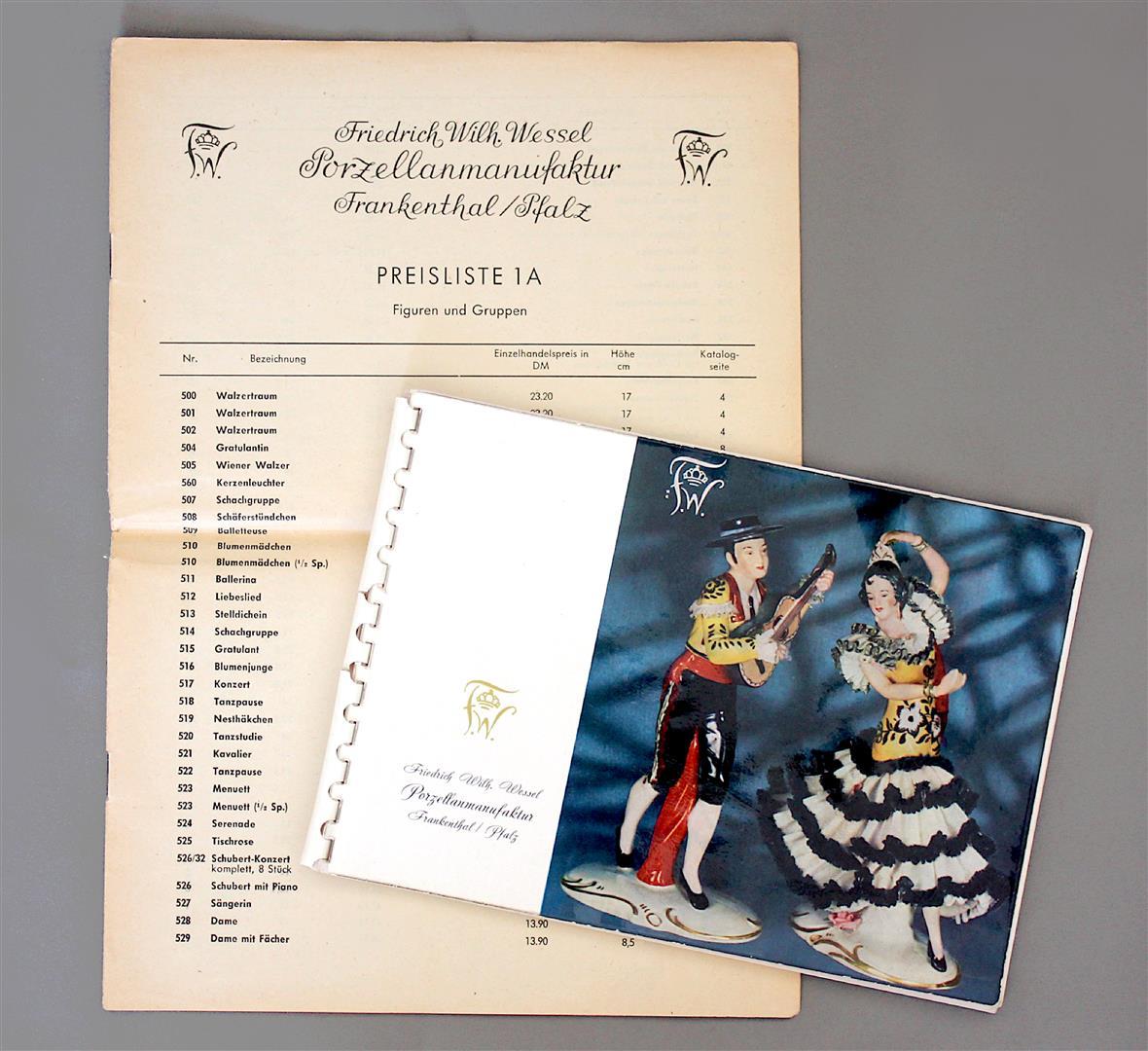 Katalog und Preisliste der Fa. Wessel