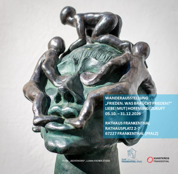 Ausstellungsplakat Ausstellung Frieden Kunstkreis Frankenthal