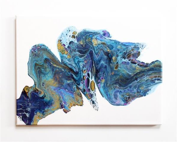 Gebilde in Blautönen