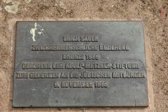 Bronzetafel jüdisches Gedenken