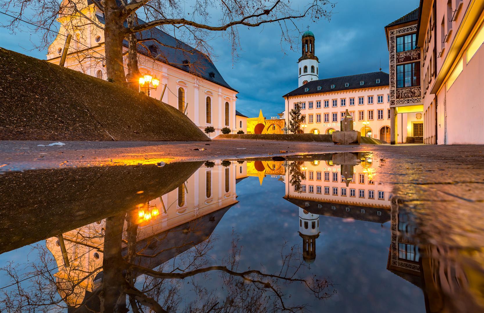 Frankenthal bei Nacht
