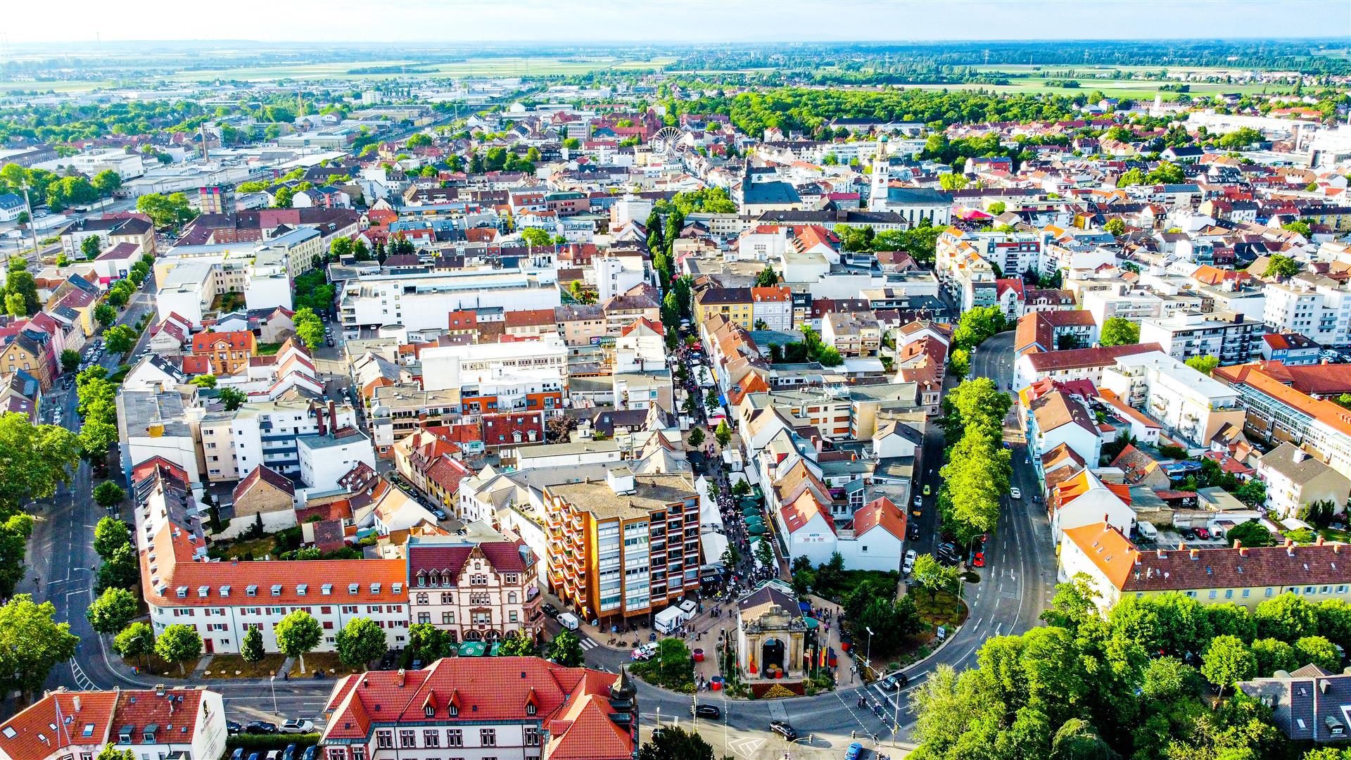 Luftaufnahme einer Stadt