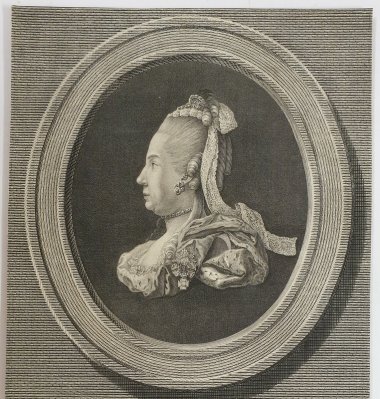 Bildnis einer Frau in einem Medaillon