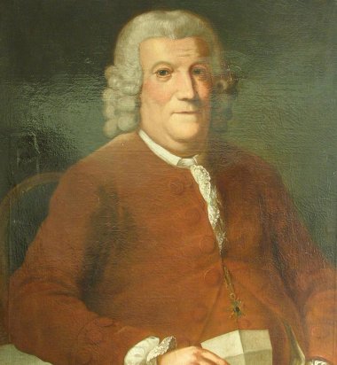 Ölgemälde Joseph Fontanesi in roter Jacke mit Brief