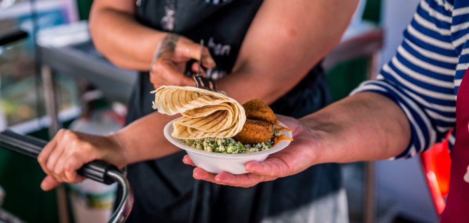 Teller mit Essen
