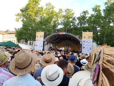 Viele Menschen vor Bühne