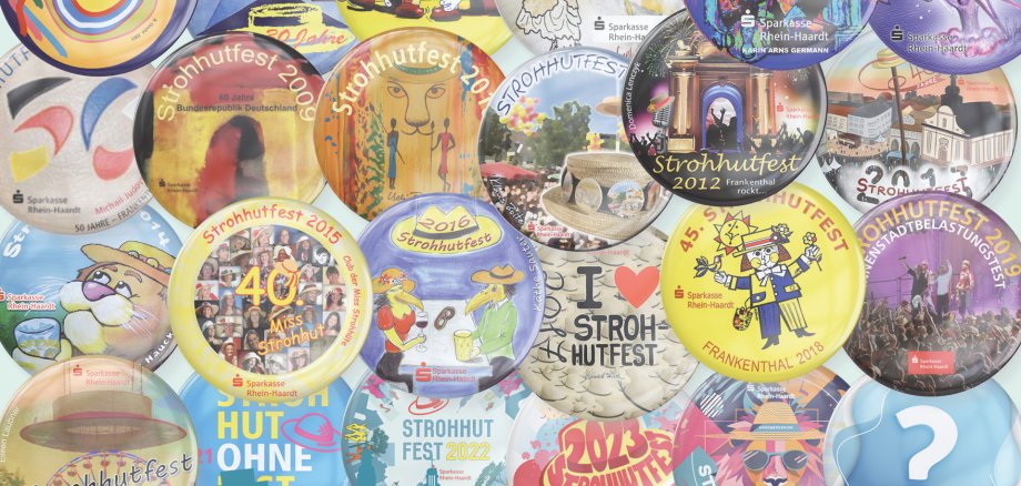 Collage aus mehreren Buttons