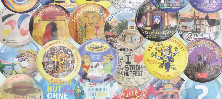 Collage aus mehreren Buttons