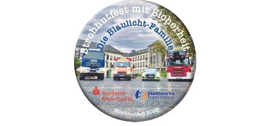 Buttonmotiv Blaulichtfamilie