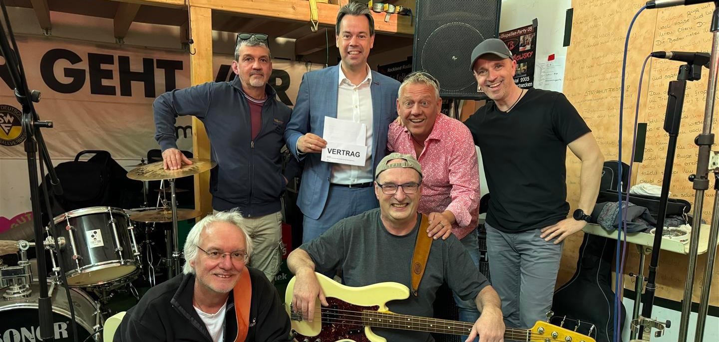 Gruppenfoto einer Band