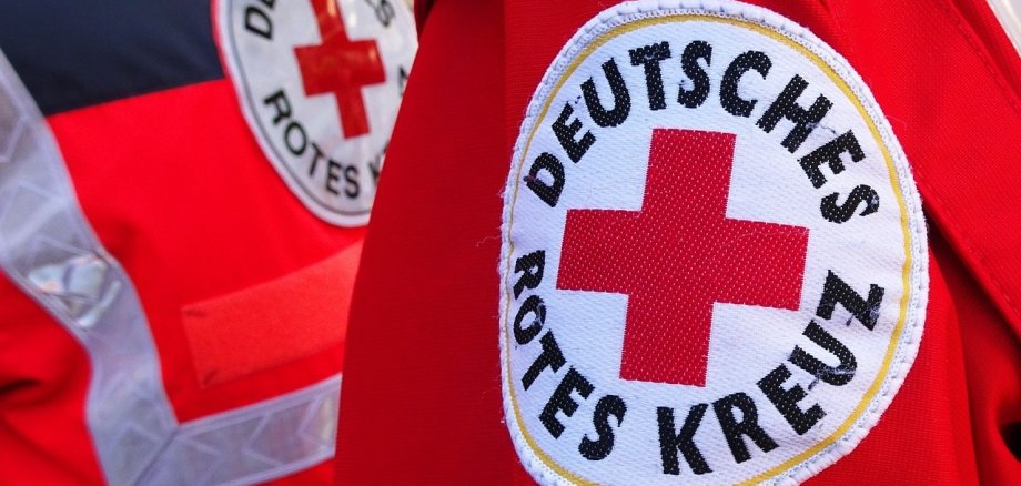 Deutsches Rotes Kreuz Logo auf einer Jacke