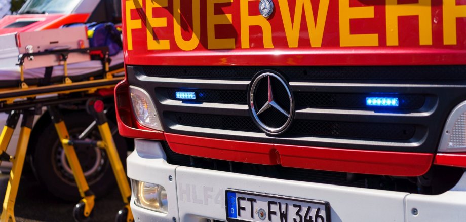 Feuerwehrauto von vorne
