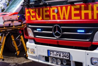 Feuerwehrauto von vorne