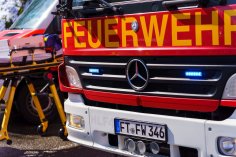 Feuerwehrauto von vorne