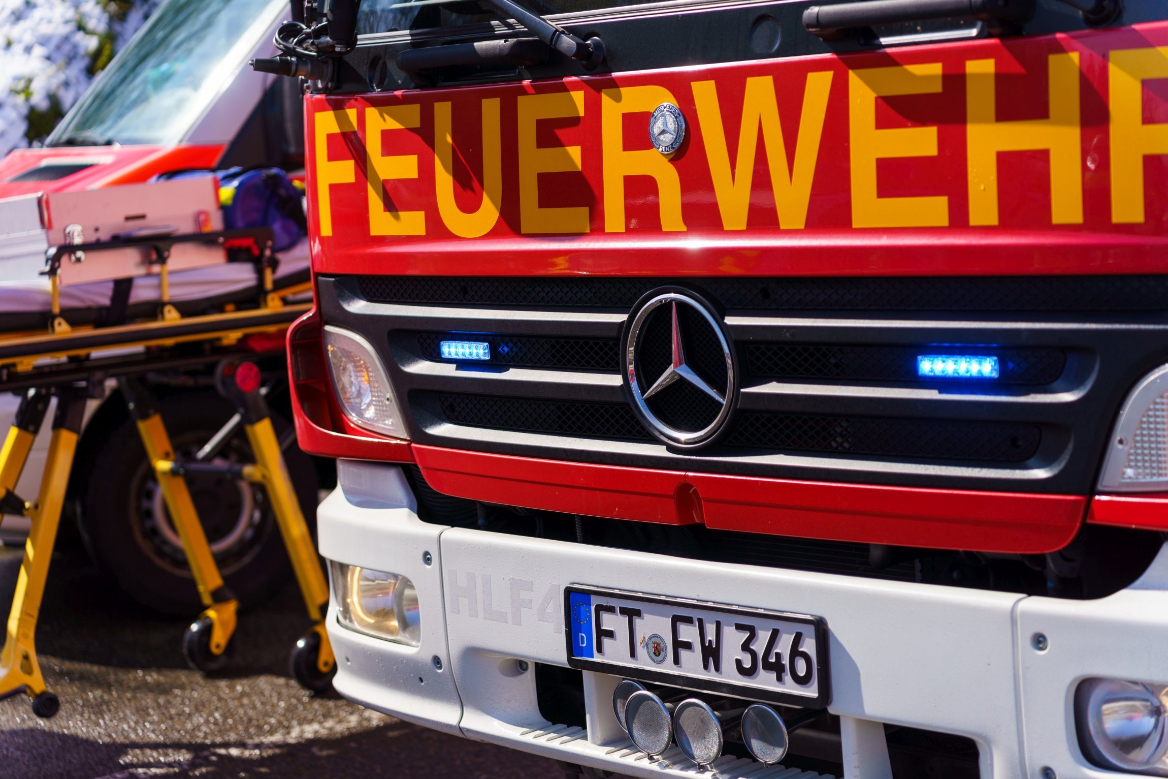Feuerwehrauto von vorne