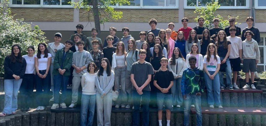 Gruppenfoto der Austauschschüler