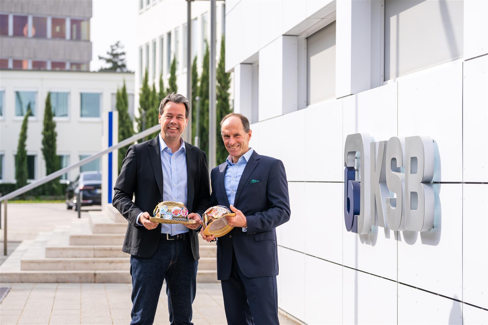 50. Strohhutfest. OB Nicolas Meyer und KSB CEO