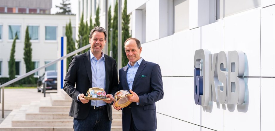 50. Strohhutfest. OB Nicolas Meyer und KSB CEO