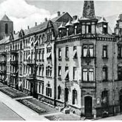 Sicht auf ein altes Gebäude in der Wormser Straße