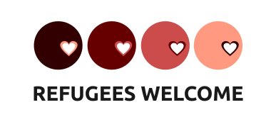 Symbolbild Refugees welcome 