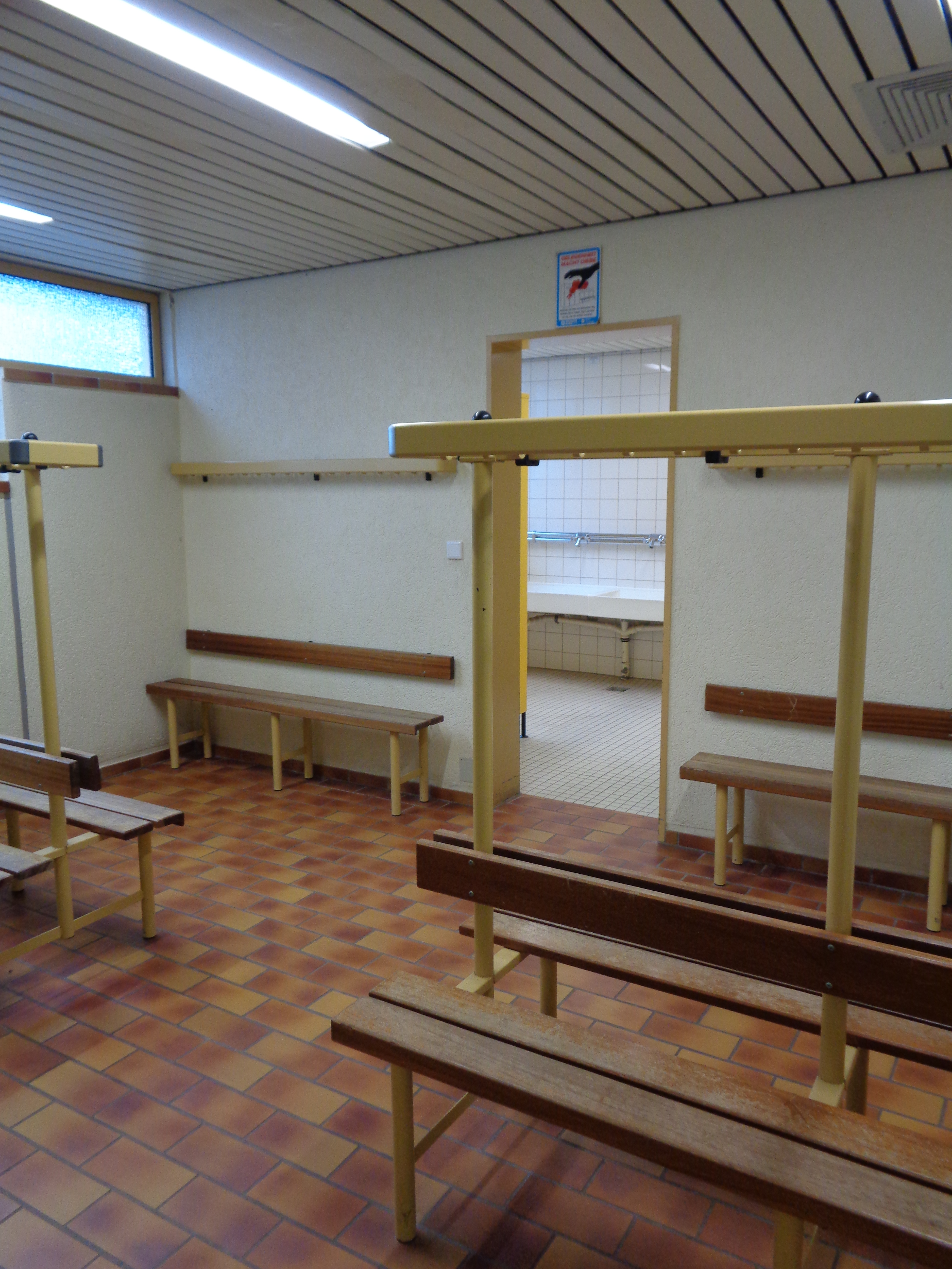 Umkleide der Eichwiesenhalle