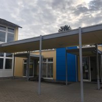 Eingang der Gymnastikhalle Lessingschule
