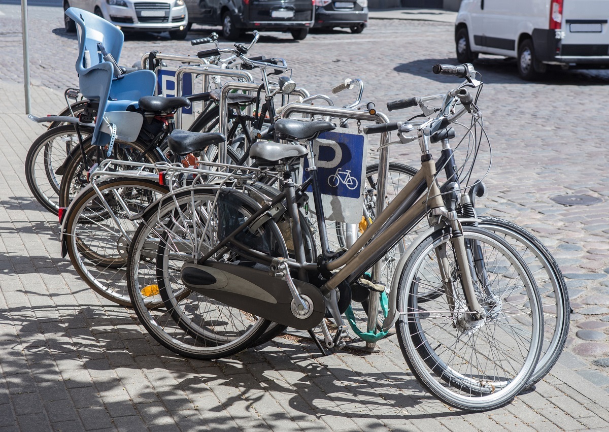 Abgestellte Fahrräder