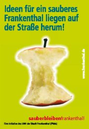 Kampagnenplakat "Sauber Frankenthal"