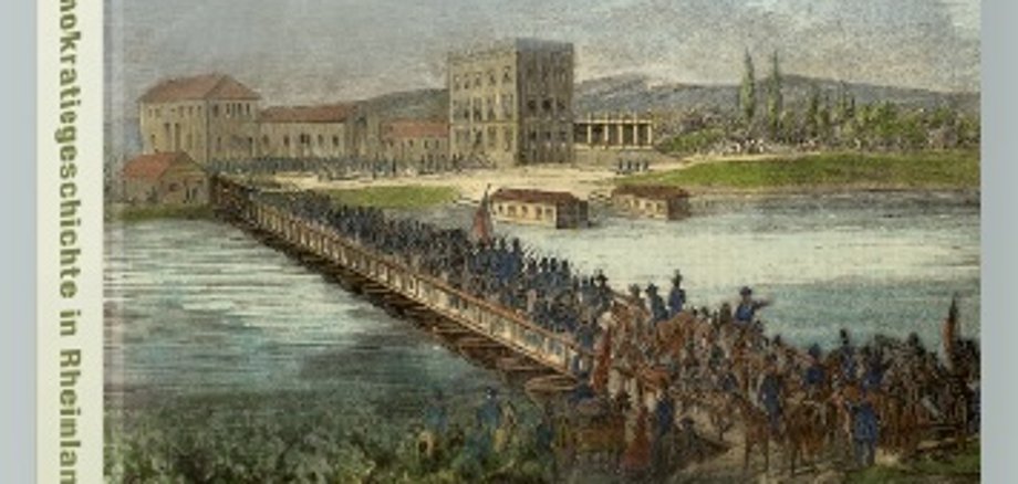 Cover des bald erscheinenden Buchs "Erinnerungsorte zur Geschichte der Demokratie. Auf den Spuren der Demokratiebewegung in Rheinhessen und der Pfalz (1789-1849)" von Thomas Handrich