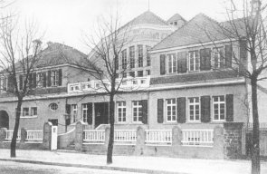 Turnhalle der Frankenthaler Turnergesellschaft am Foltzring, das spätere Feierabendhaus.
