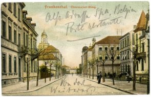 Der Neumayerring. Rechts hinten das Gefängnis, in das die "Schutzhäftlinge" gebracht wurden.