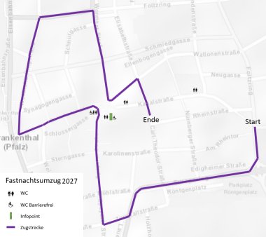 Zugstrecke Fastnachtsumzug 2027