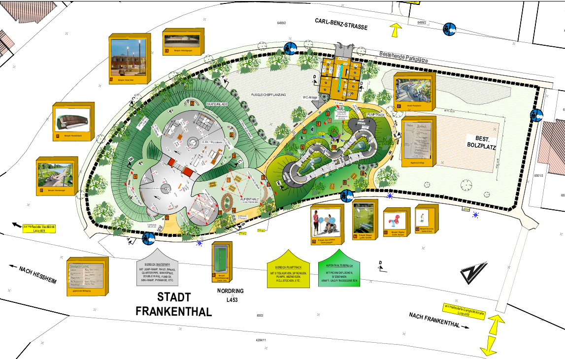 Planung Skatepark + Pumptrack