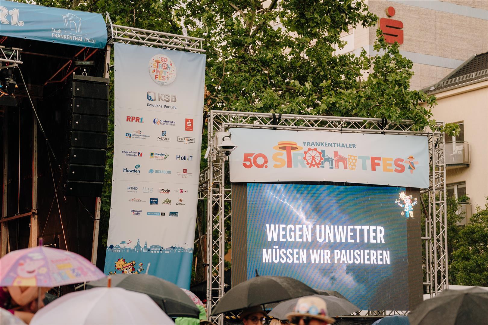 Strohhutfest 2025: Unterbrechung