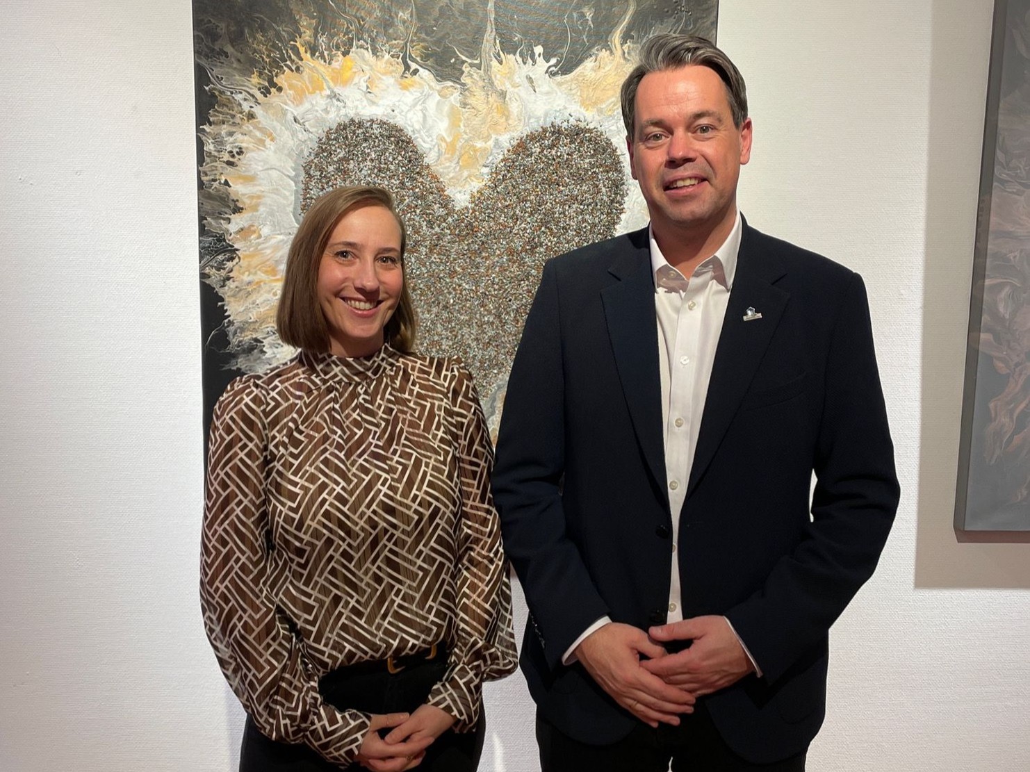 Julia Hoppe und OB Nicolas Meyer